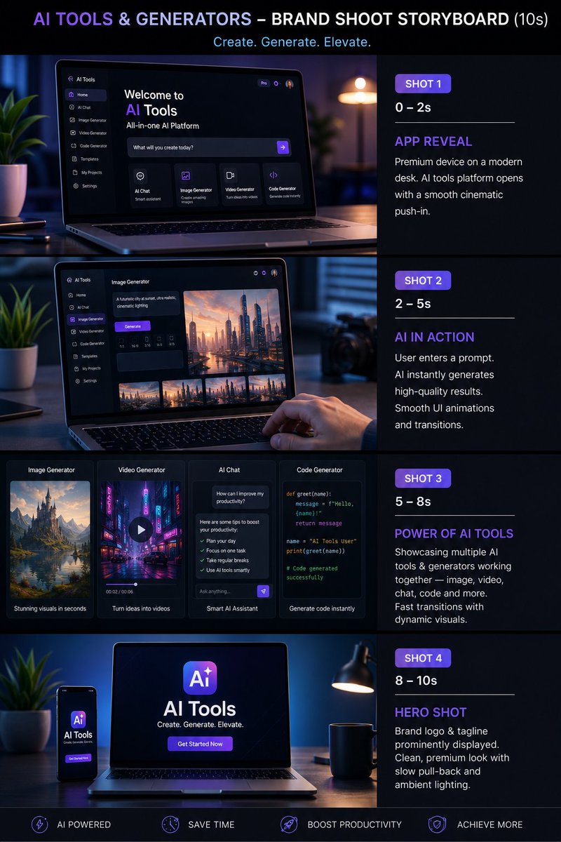 Source image for the AI video “AI Tools SaaS Commercial Video Prompt”