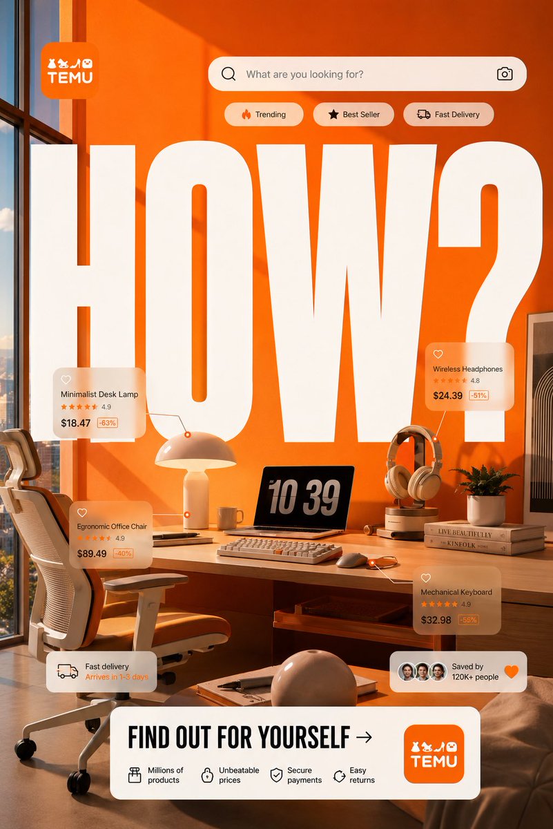 A vertical campaign poster built around one oversized word, MADE, with a founder in a creation studio and a product journey from sketch to finished launch. The…