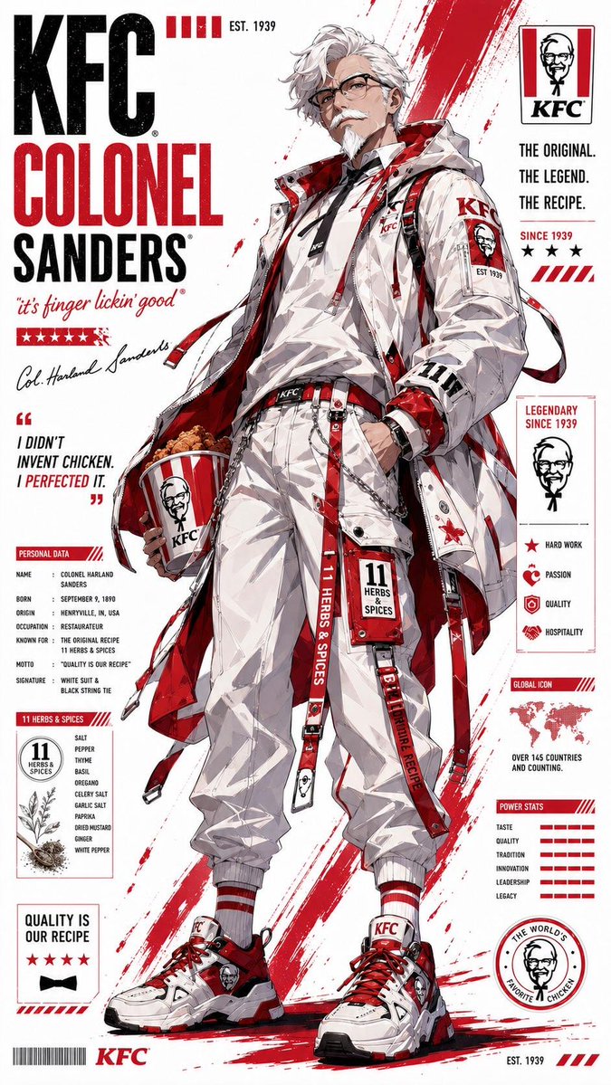 Anime Brand Mascot Techwear Character Poster — AI result, variation 3 of 4