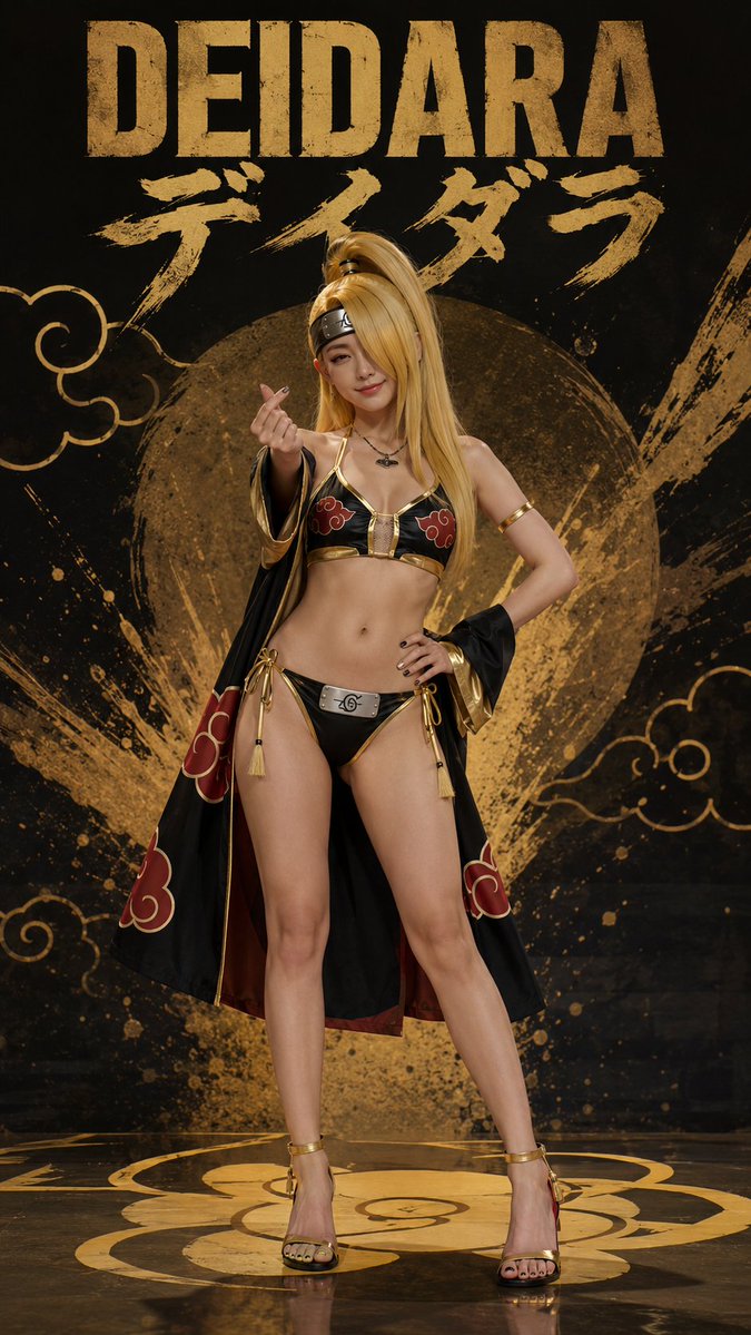 Anime Characters Reimagined as Real Women Poster — AI result, variation 2 of 4