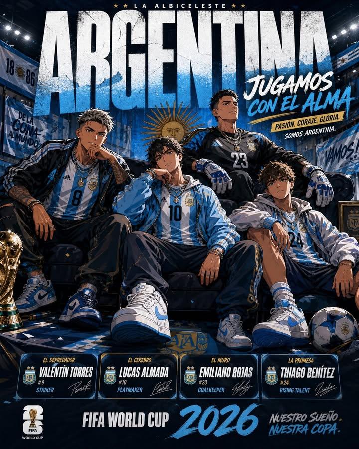 Anime Football Team Poster With Stat Panels — AI result, variation 2 of 2