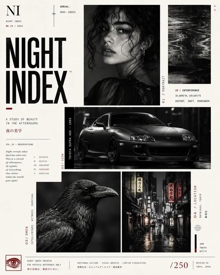 Asymmetrical Editorial Grid Poster Design — AI result, variation 2 of 4