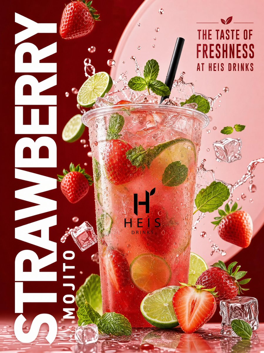 Blueberry Lemonade Drink Ad Poster in Photorealistic Style — AI result, variation 2 of 2
