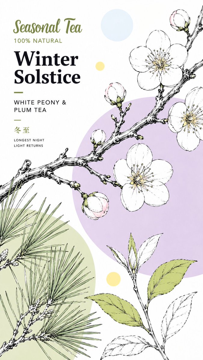 Botanical Packaging Poster With Pastel Blocks — AI result, variation 3 of 4