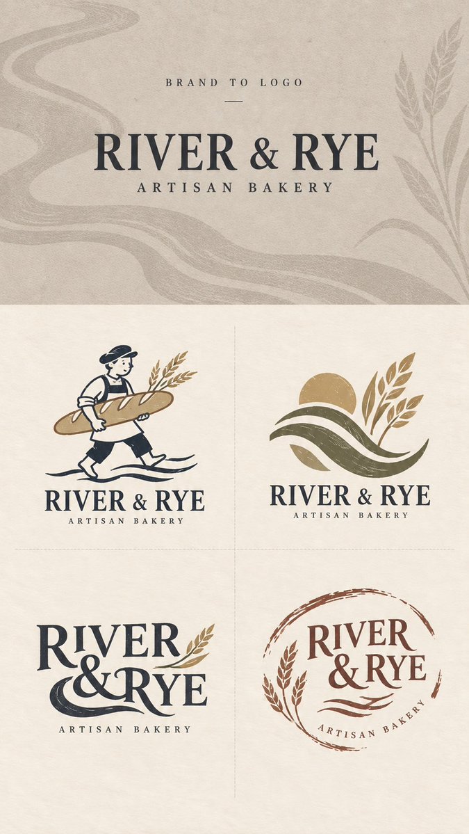 Brand Logo Exploration Sheet for Independent Shops — AI result, variation 2 of 4