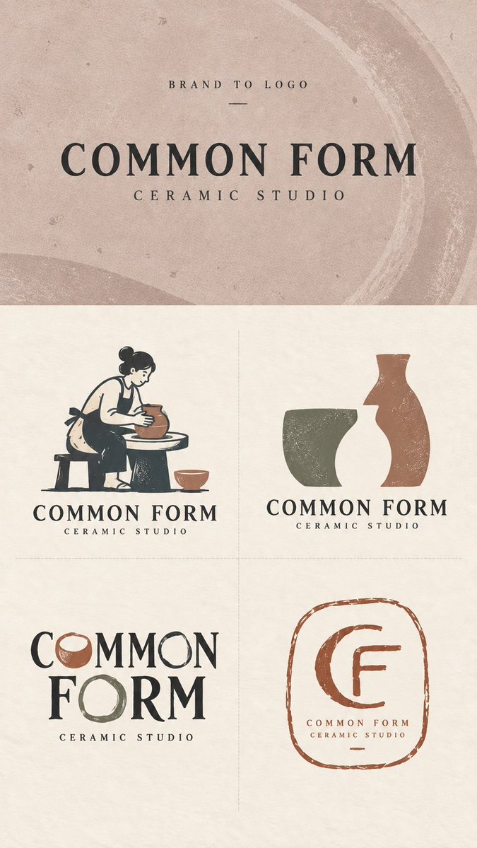 Brand Logo Exploration Sheet for Independent Shops — AI result, variation 3 of 4