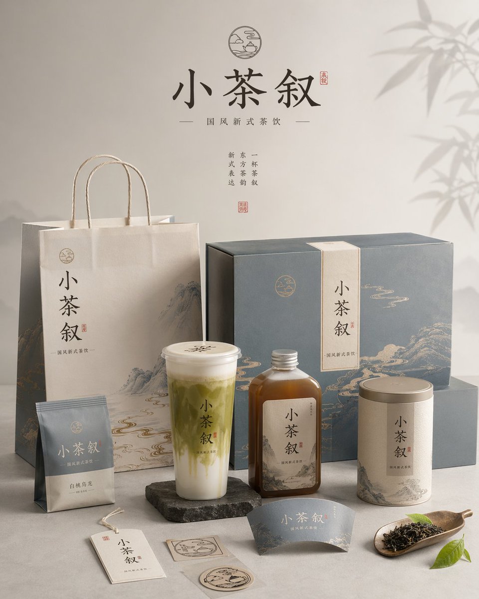 Brand Packaging Family Display Poster in 4:5 — AI result, variation 4 of 4