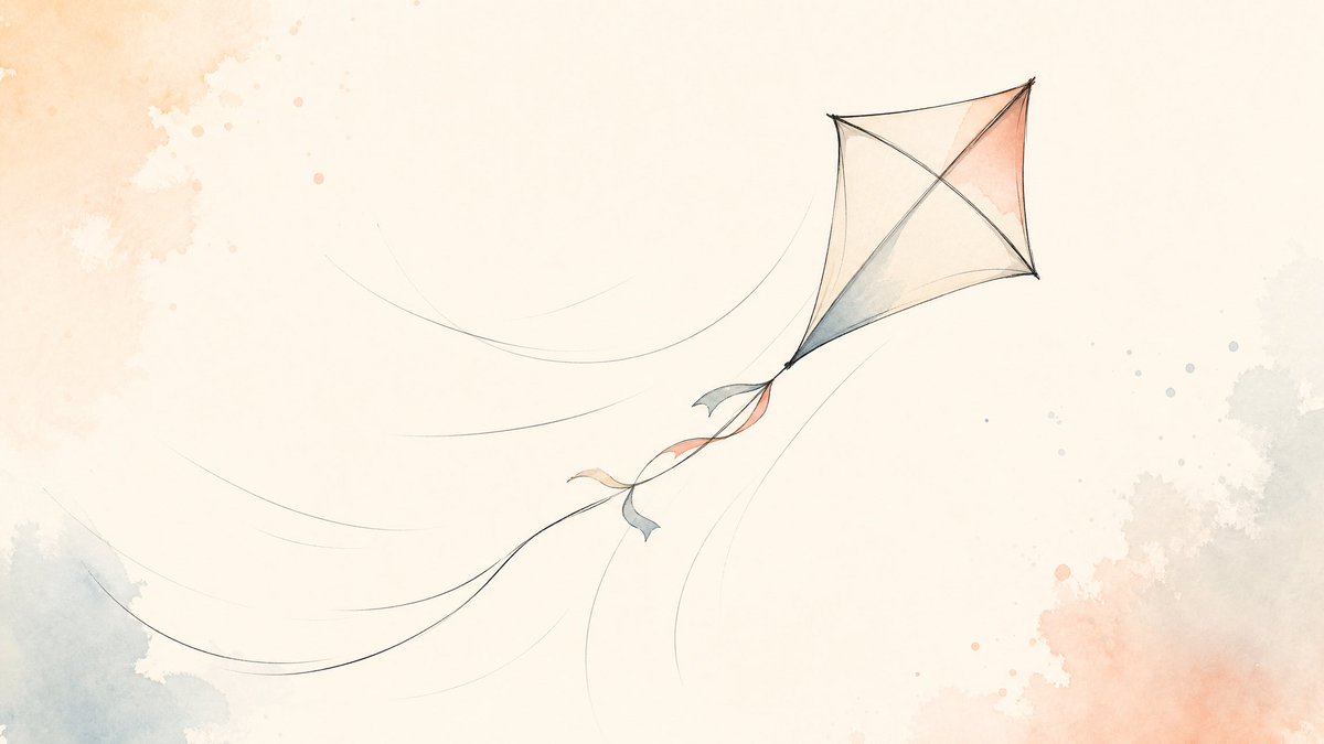 Breeze-Swept Minimal Line Illustration — AI result, variation 3 of 4