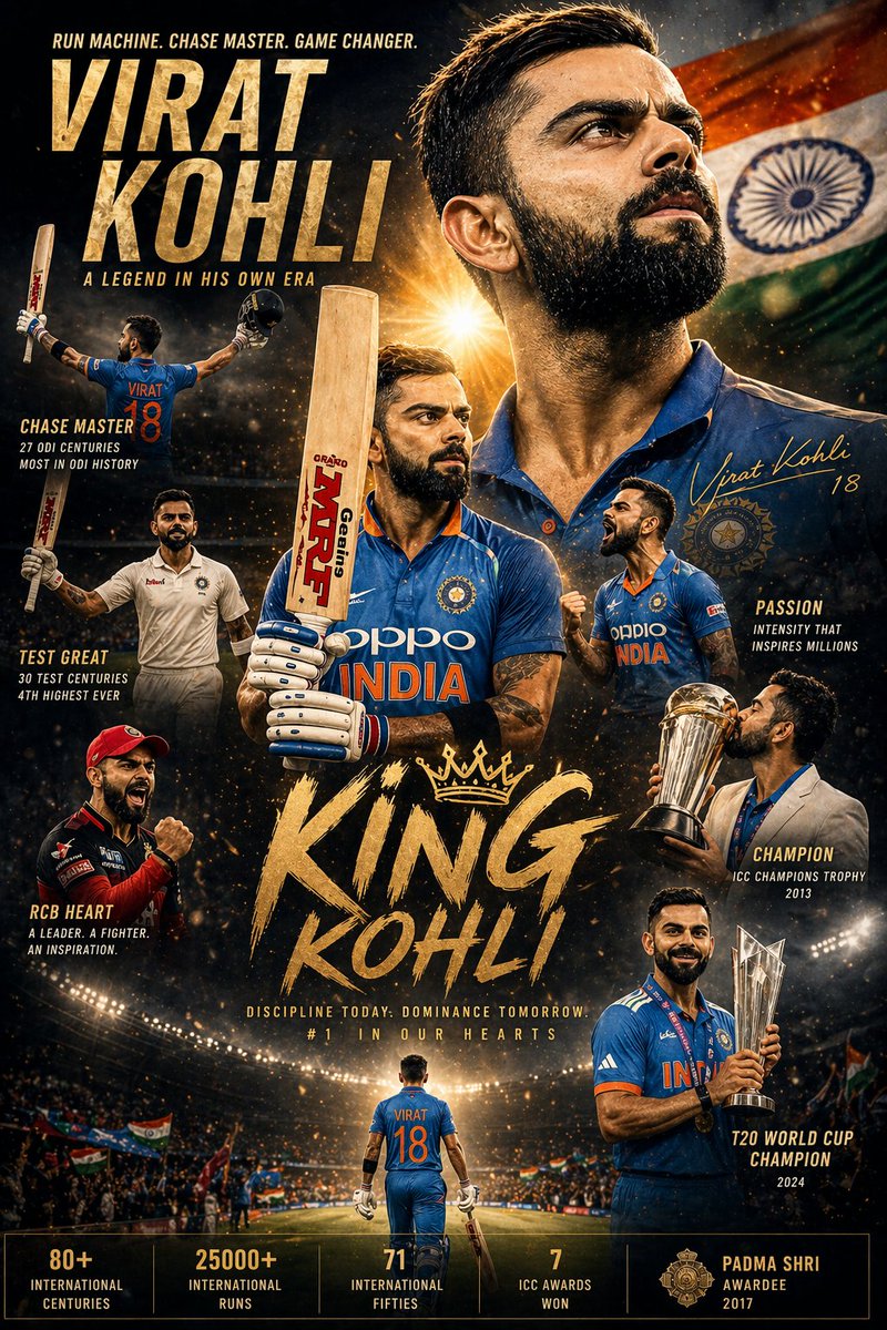 Career Highlights Cinematic Poster in Portrait — AI result, variation 2 of 4