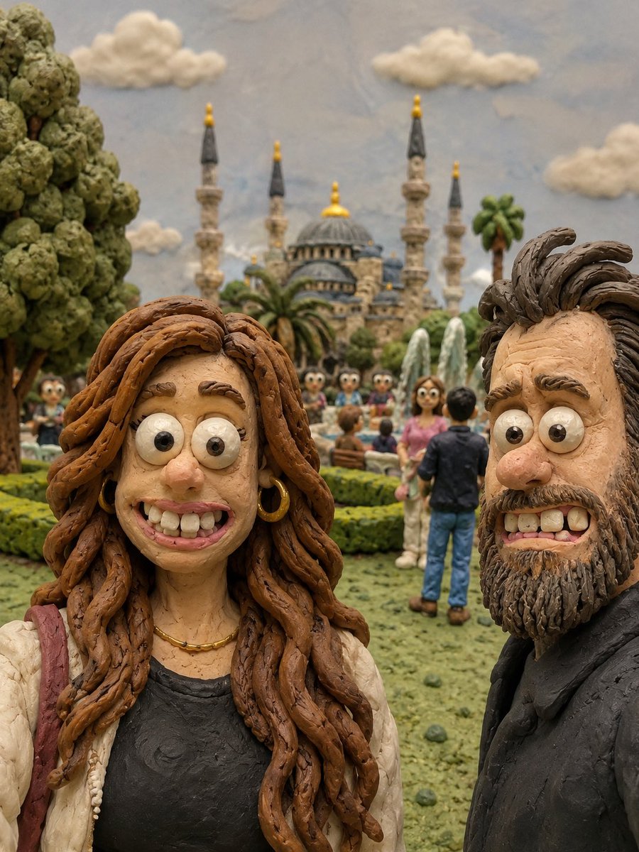 Caricatured Clay Puppet Portrait From a Photo — AI result, variation 2 of 2