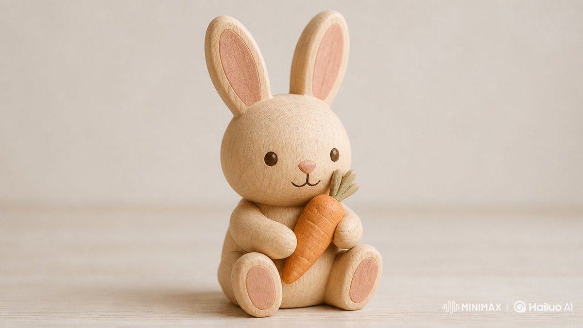 Carved Wood Toy Figurine Render — AI result, variation 2 of 4