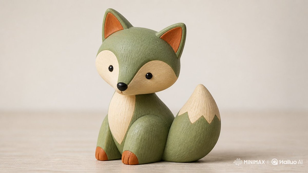 A calm, handmade-looking wooden toy built from any subject you choose, with rounded minimal shapes, soft painted accents and visible wood grain. It reads like…