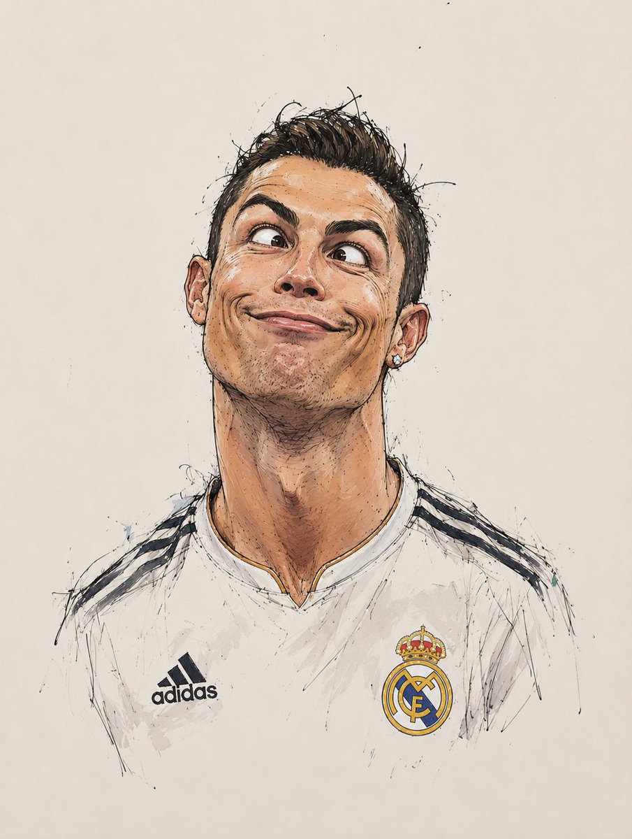 Celebrity Caricature Portraits in Ink and Watercolor — AI result, variation 3 of 4