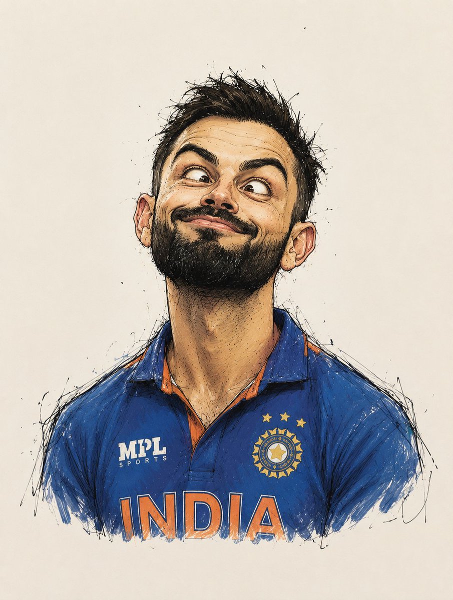 Celebrity Caricature Portraits in Ink and Watercolor — AI result, variation 4 of 4