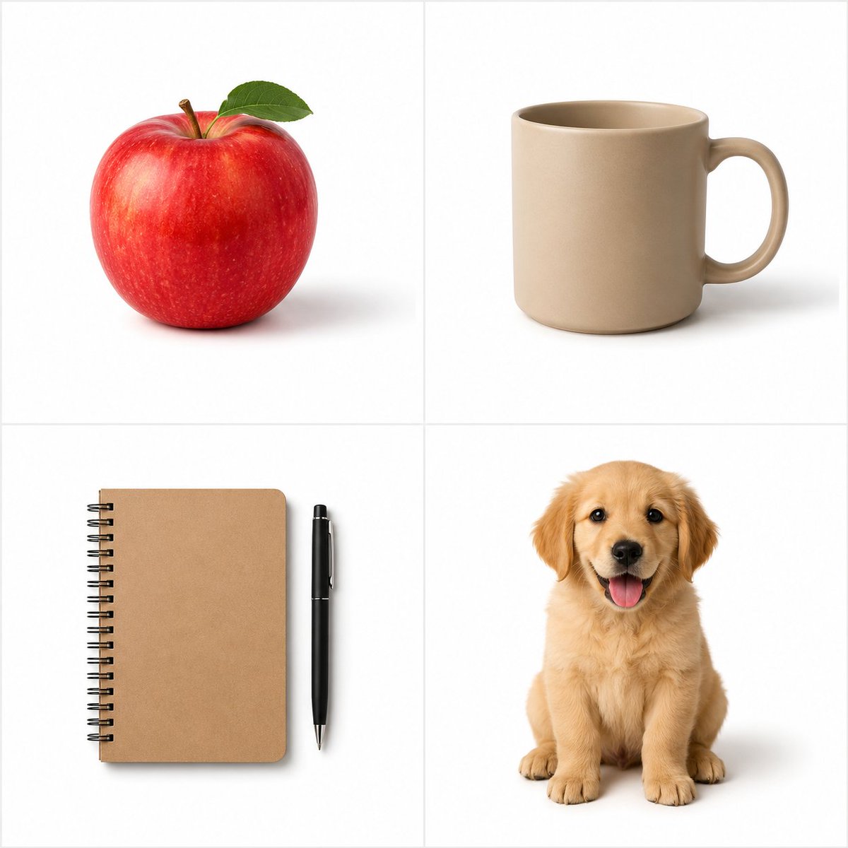 A single everyday item sits dead center on a clean white field, sharply detailed and lit like a studio catalog photo. A soft shadow falls to the right, so the…