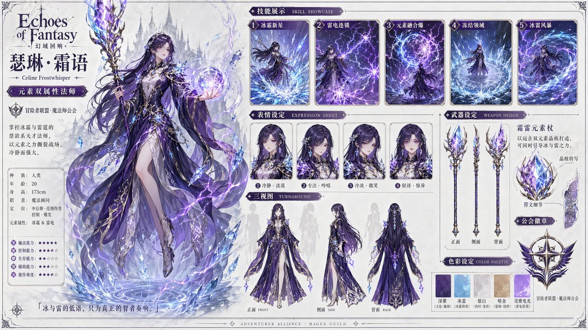 Character Archive Board Game Artbook Page — AI result, variation 3 of 4