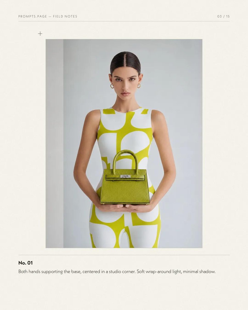 Chartreuse Geometric Jumpsuit Studio Fashion Portrait — AI result, variation 2 of 3