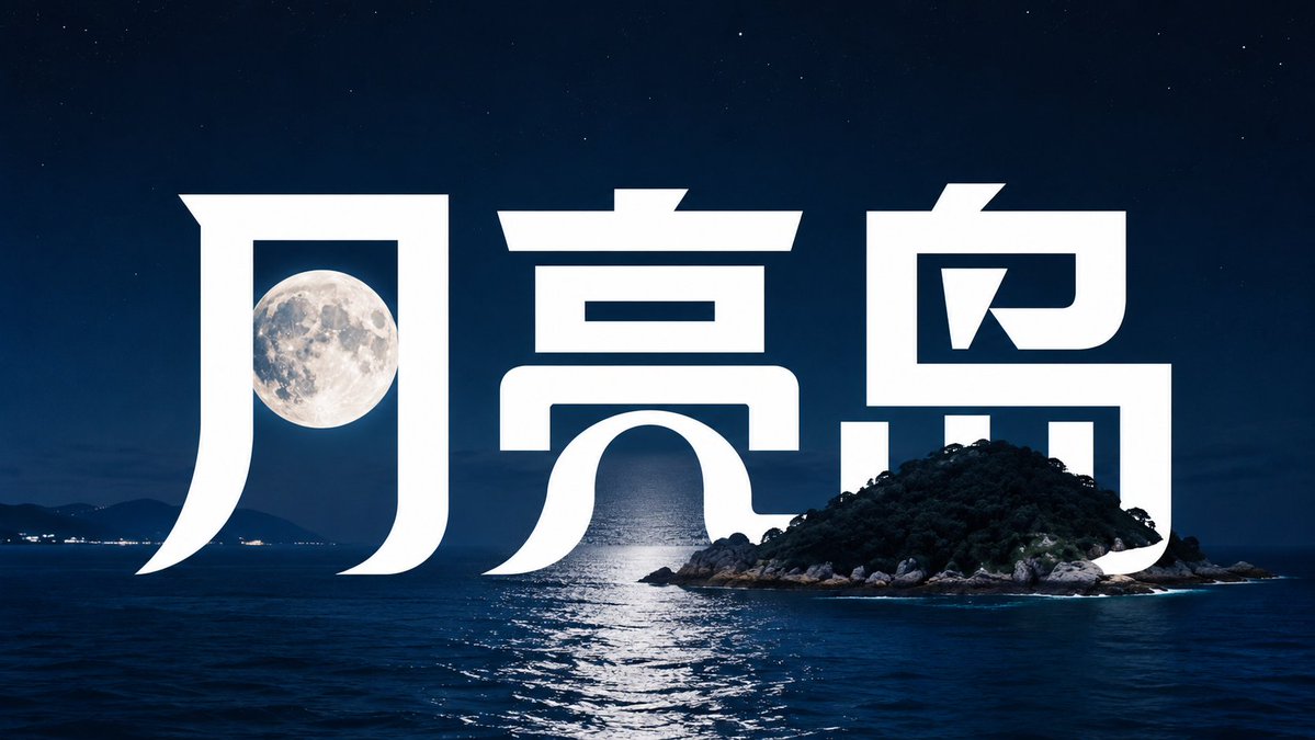 Chinese Character Lettering Poster With Embedded Objects — AI result, variation 2 of 4