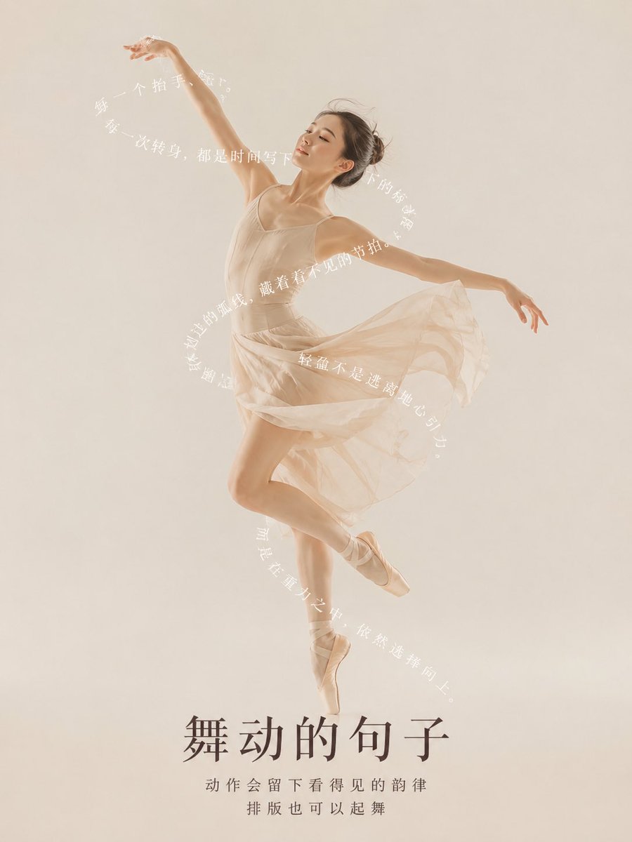 Chinese Typography Poster With Text Woven Into the Subject — AI result, variation 2 of 3
