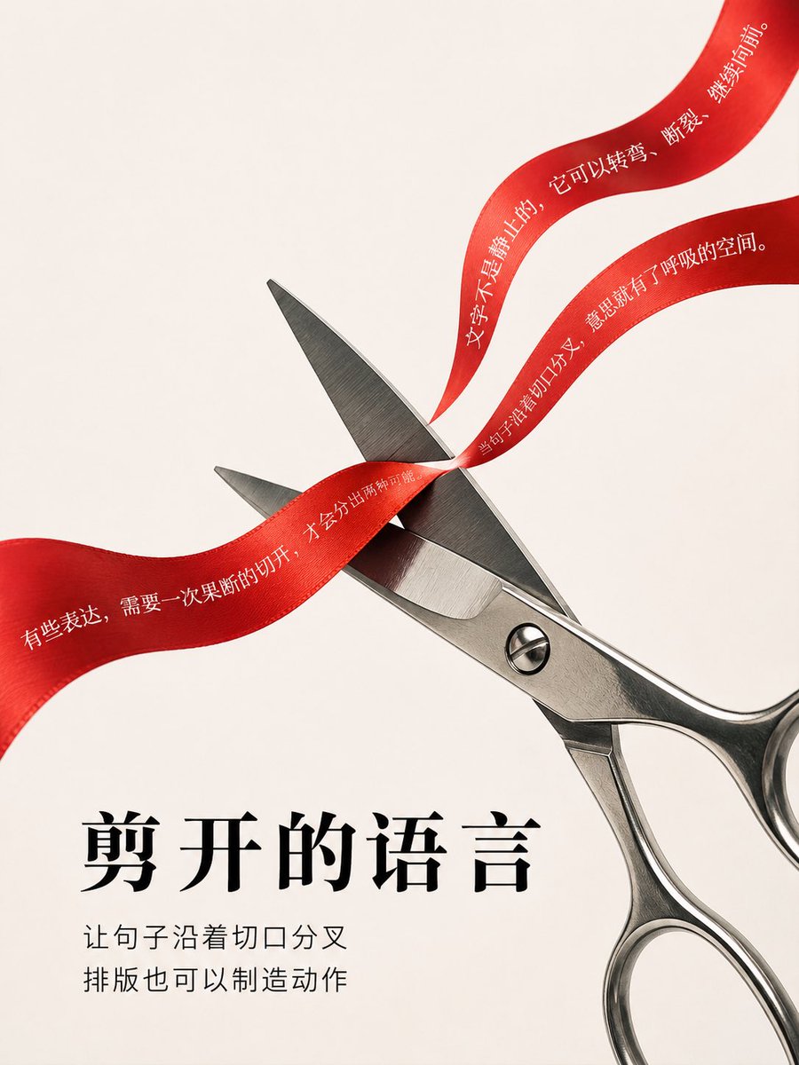 Chinese Typography Poster With Text Woven Into the Subject — AI result, variation 3 of 3