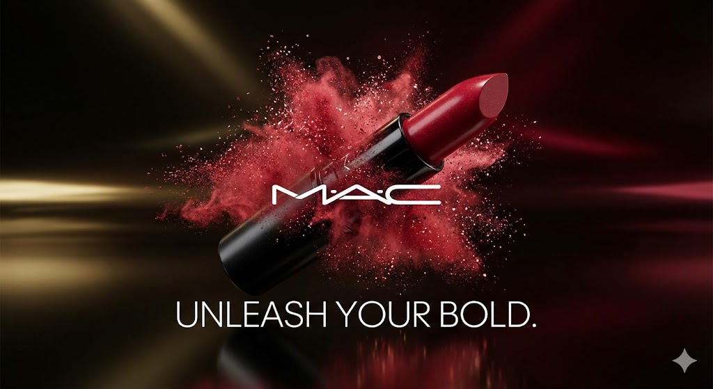 A high-end 3D advertisement frozen mid-motion, with dramatic studio light, flying particles and a glossy finish that reads like a blockbuster commercial. The…