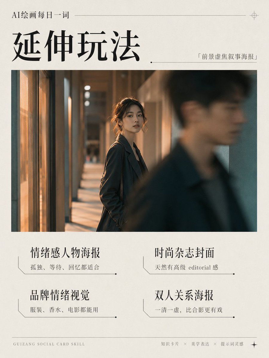 Cinematic Character Poster With Blurred Foreground — AI result, variation 3 of 4