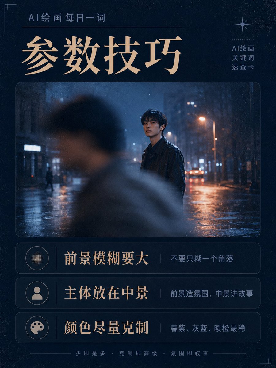 Cinematic Character Poster With Blurred Foreground — AI result, variation 4 of 4