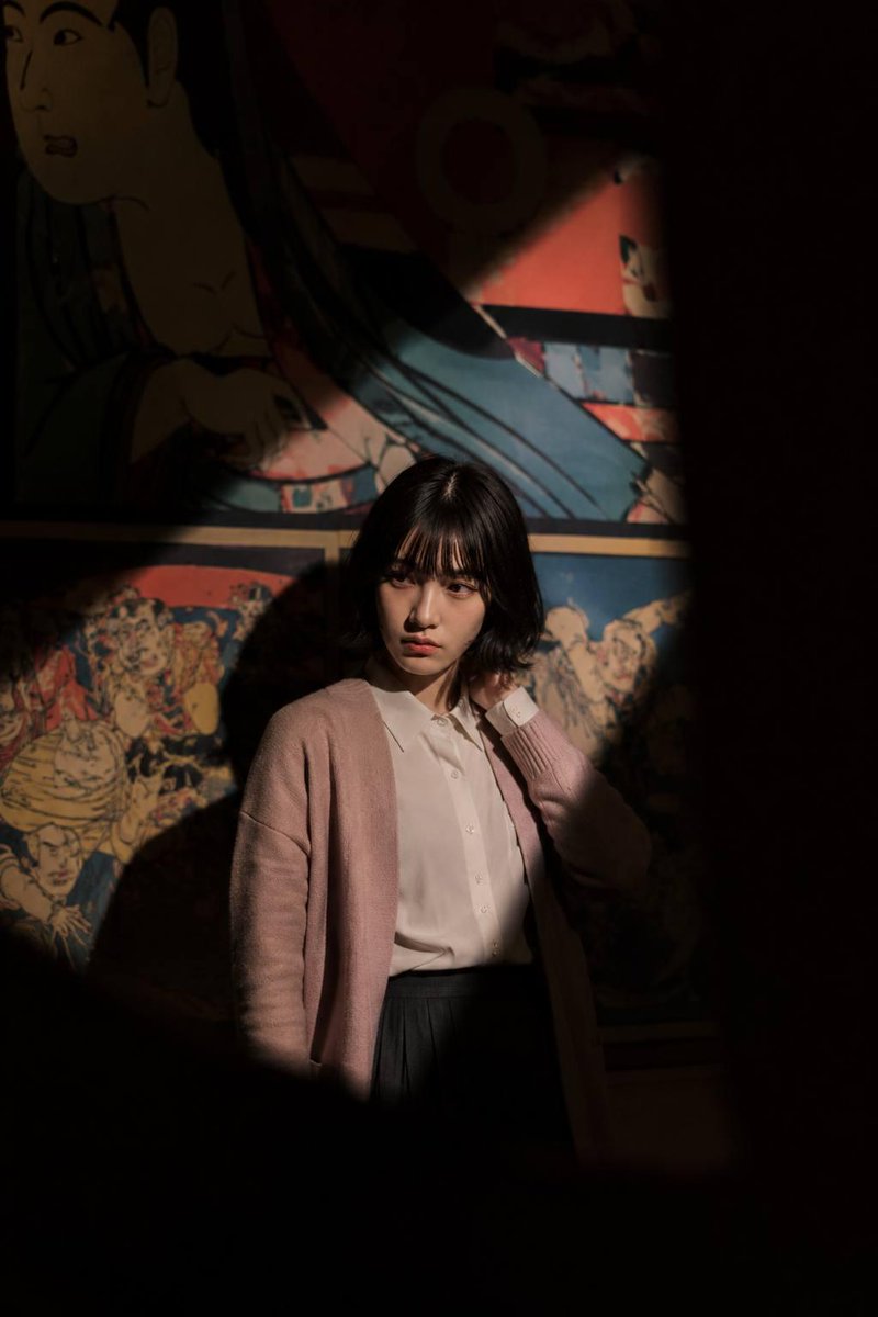 Cinematic Spotlight Portrait in a Dark Gallery — AI result, variation 3 of 3
