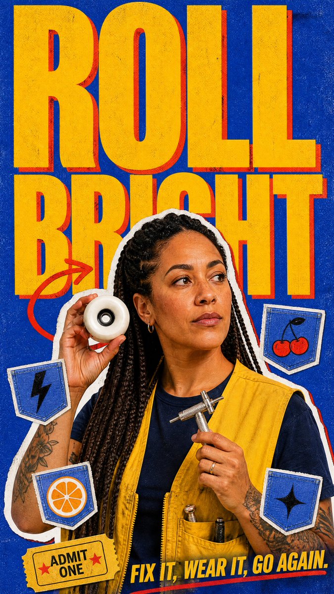Cobalt Sticker Club Poster With Giant Title — AI result, variation 4 of 4