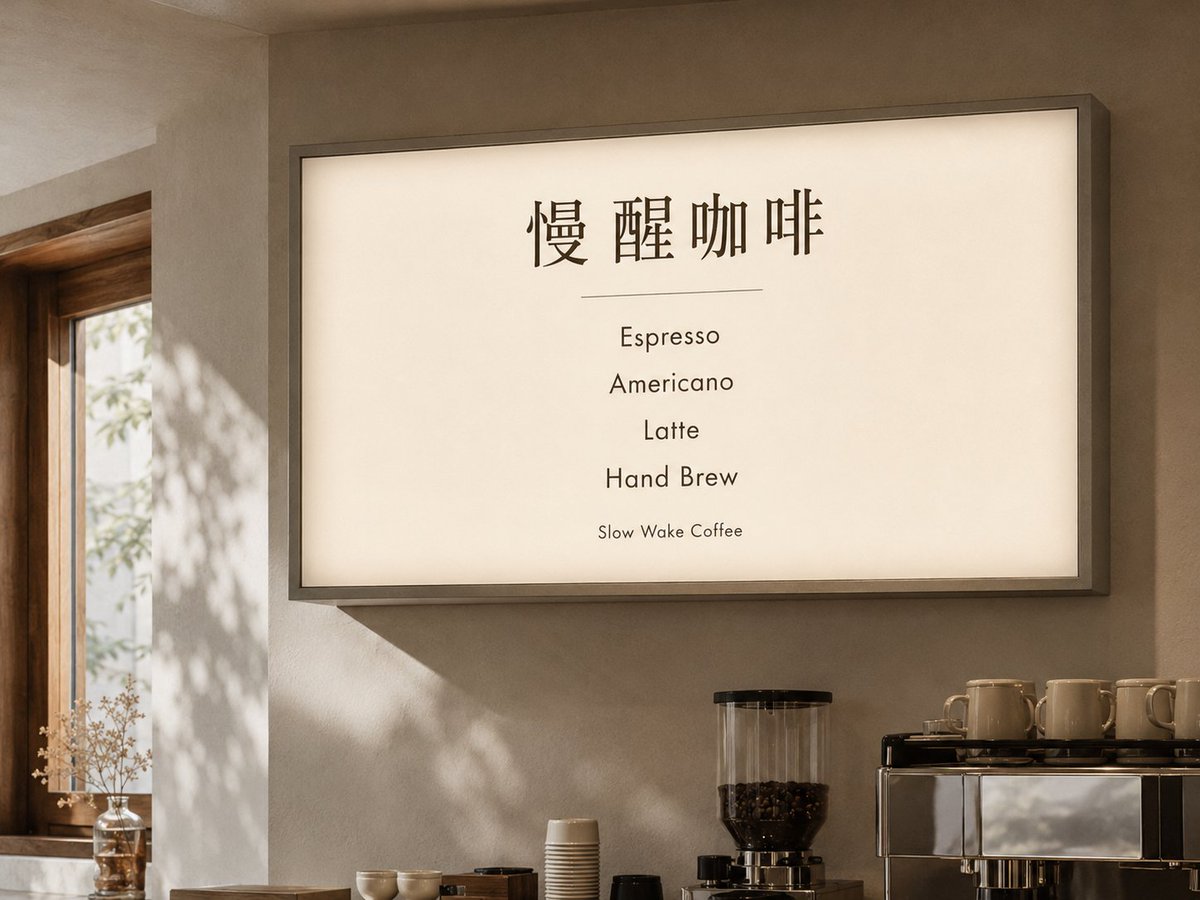 Coffee Shop Brand Visual Set Pre-Opening Mockups — AI result, variation 3 of 4