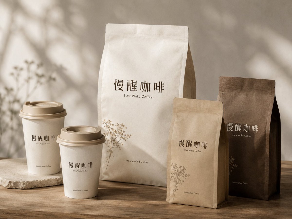 Coffee Shop Brand Visual Set Pre-Opening Mockups — AI result, variation 4 of 4