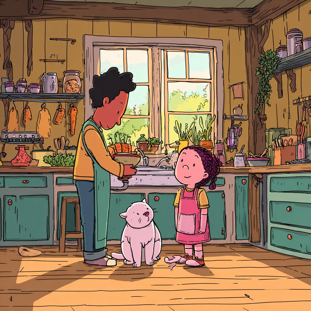 Cozy Picture Book Illustration With Soft Pastels — AI result, variation 2 of 4