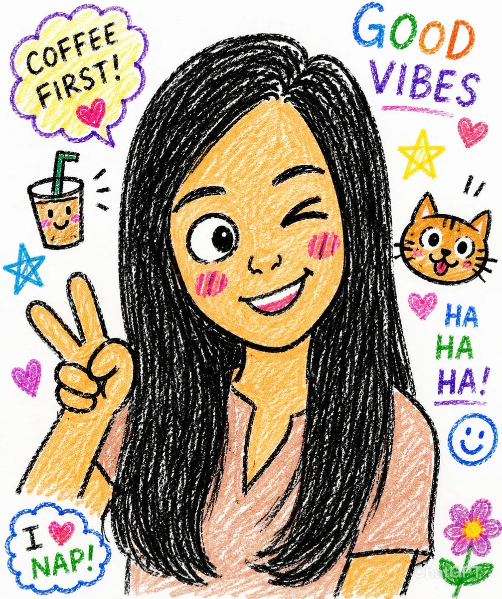 Crayon Bumblebee Kids Doodle Portrait — AI result, variation 2 of 2