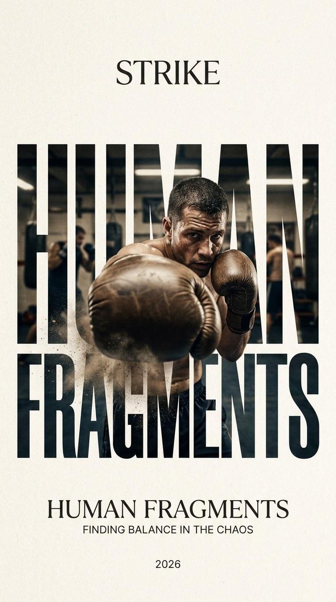 Cropped Letter Editorial Poster With Breaking Subject — AI result, variation 3 of 3