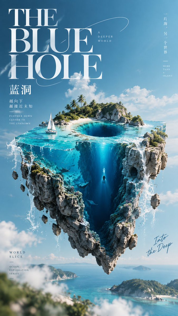 Cutaway Landscape Editorial Poster With Hidden Geology — AI result, variation 2 of 4