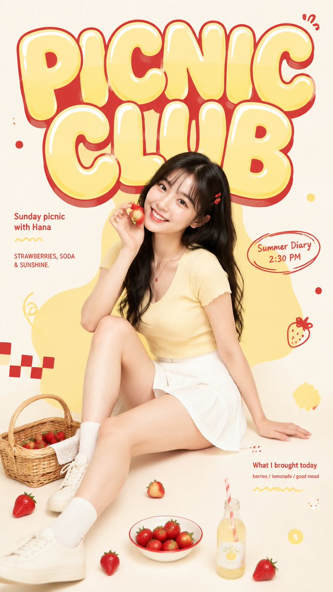 Cute Youth Magazine Cover With Glossy Bubble Title — AI result, variation 3 of 4