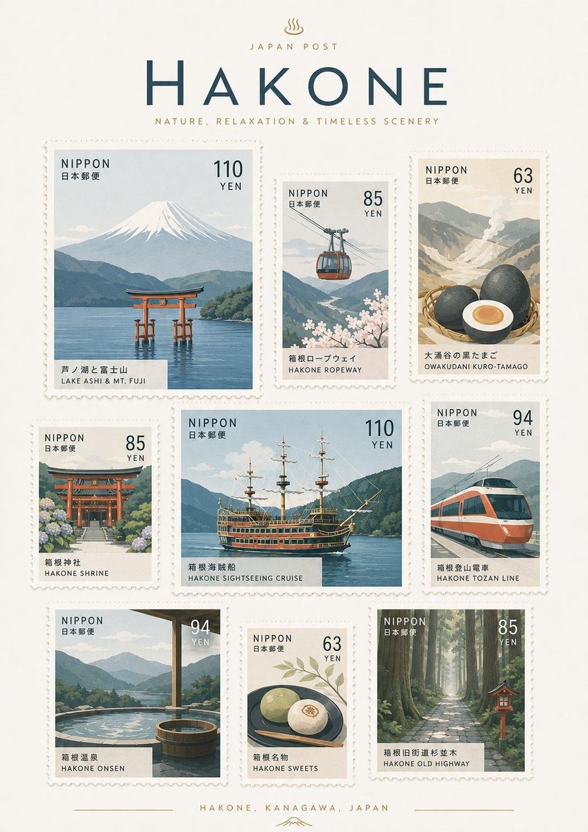 Destination Commemorative Postage Stamp Sheet — AI result, variation 2 of 3