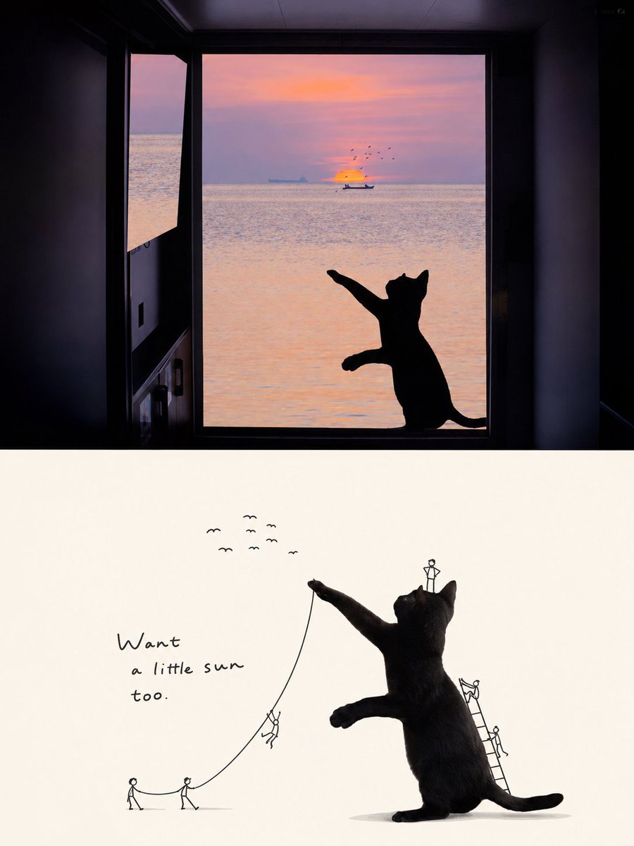 Doodle Stick-Figure Editorial Poster Split Layout — AI result, variation 4 of 4