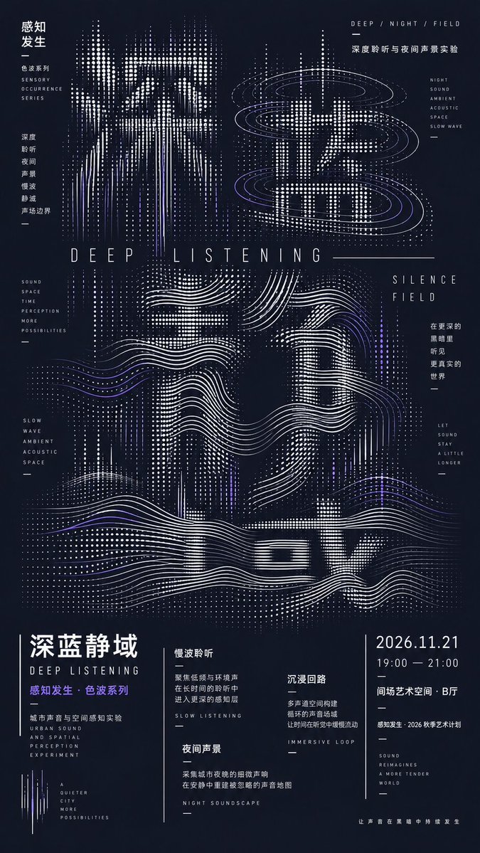 Dot Matrix Typography Culture Poster — AI result, variation 4 of 4