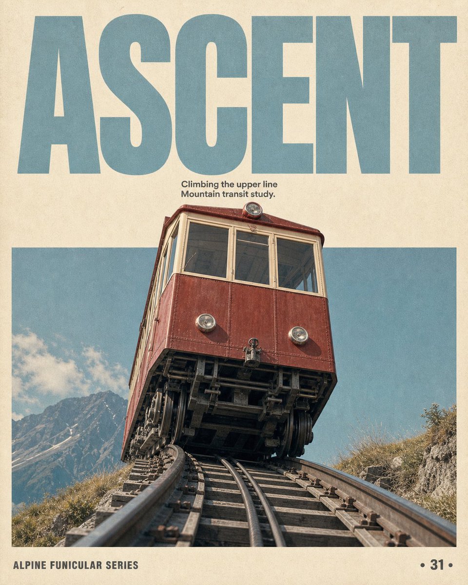 Editorial Cover Poster With Interlocking Infrastructure Title — AI result, variation 2 of 4