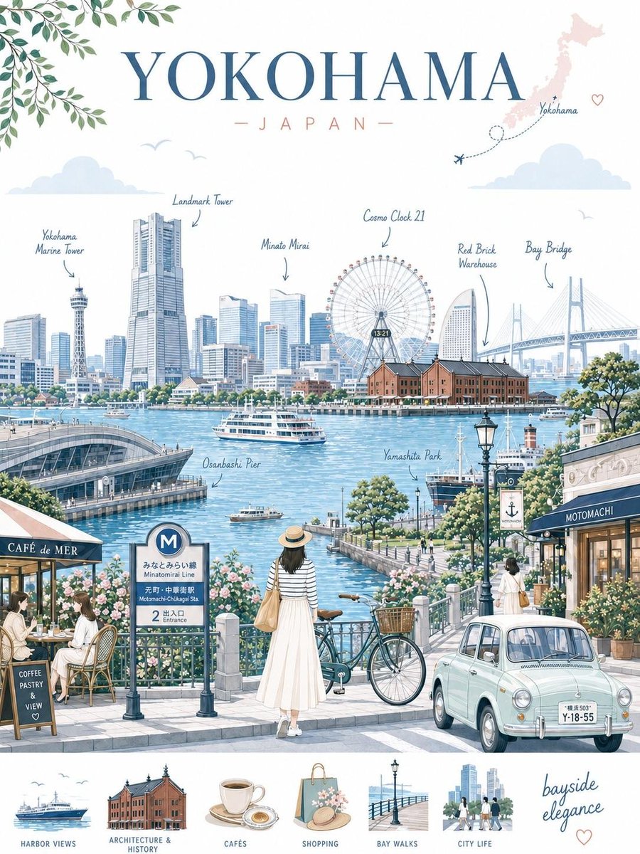 Editorial Flat Vector City Travel Illustration — AI result, variation 4 of 4