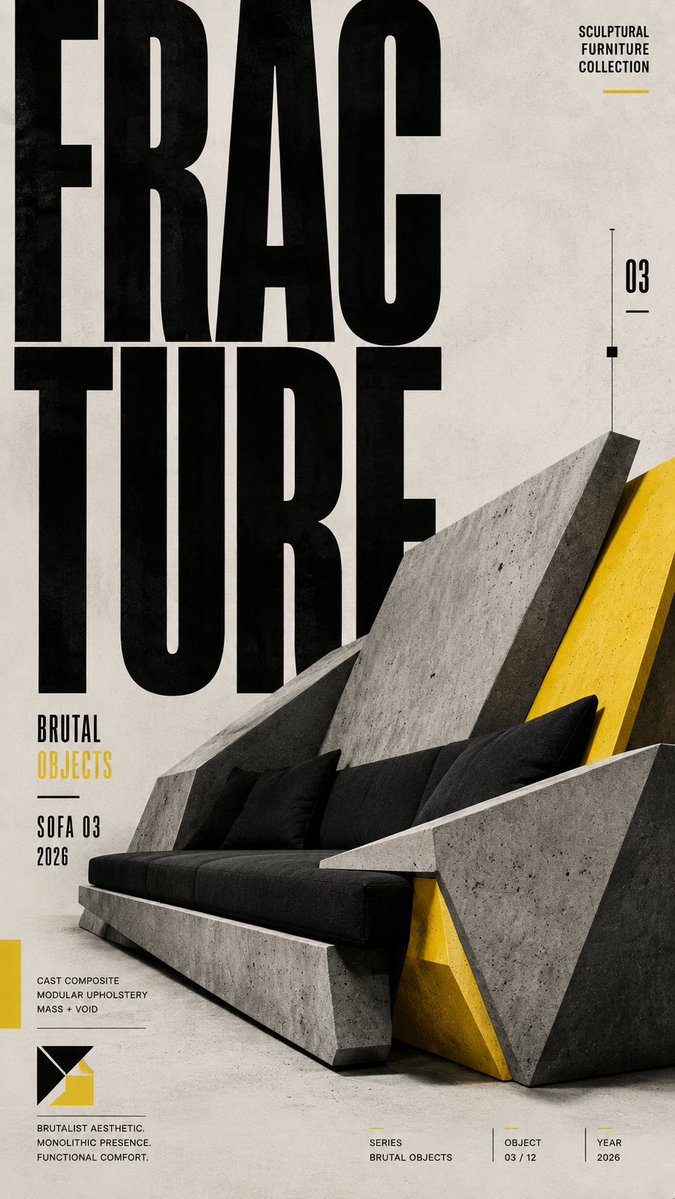 Editorial Poster Layout for Brands and Events — AI result, variation 2 of 4
