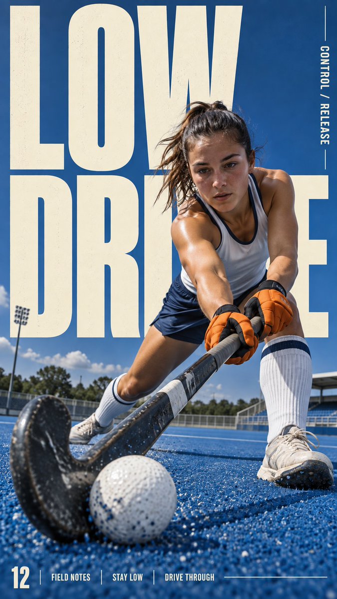 Editorial Sports Poster With Oversized Background Type — AI result, variation 4 of 4