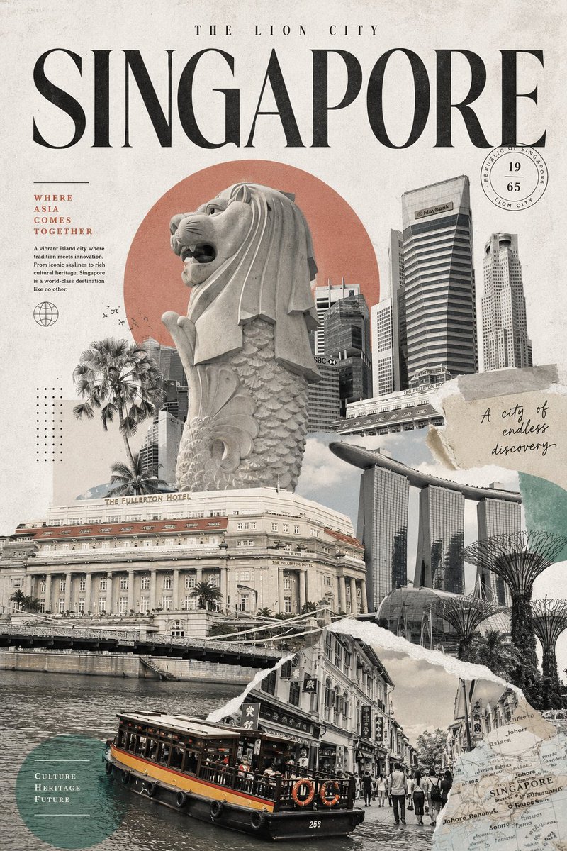 A sheet of textured off-white paper holds a large headline across the top and a layered montage of city skylines and landmarks below. Muted tones and soft…