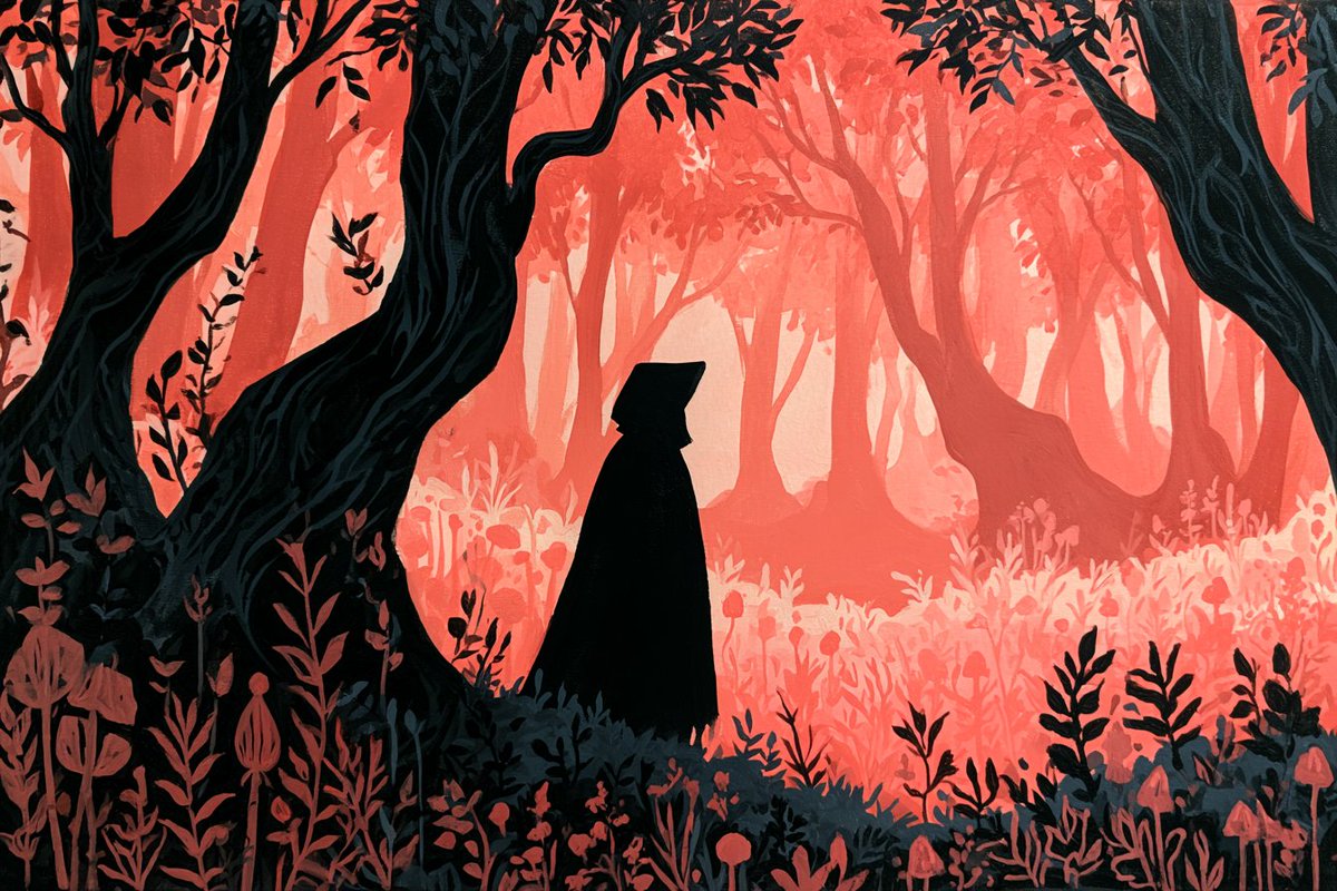 Enchanted Forest Scene With Glowing Flora — AI result, variation 3 of 4