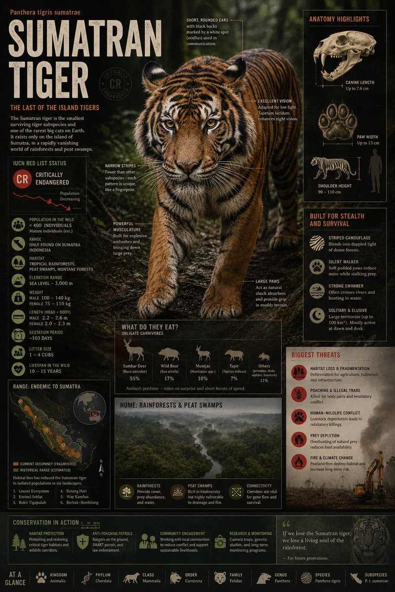 Endangered Species Wildlife Atlas Infographic — AI result, variation 2 of 4