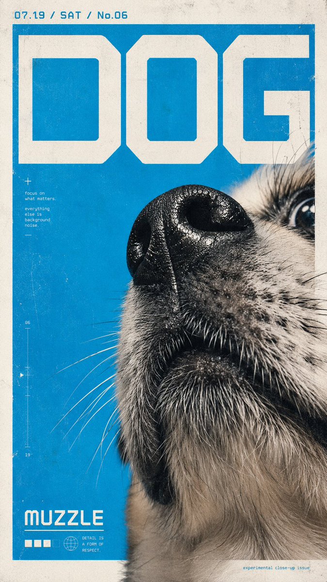 Experimental Macro Poster Design with Riso Texture — AI result, variation 3 of 4