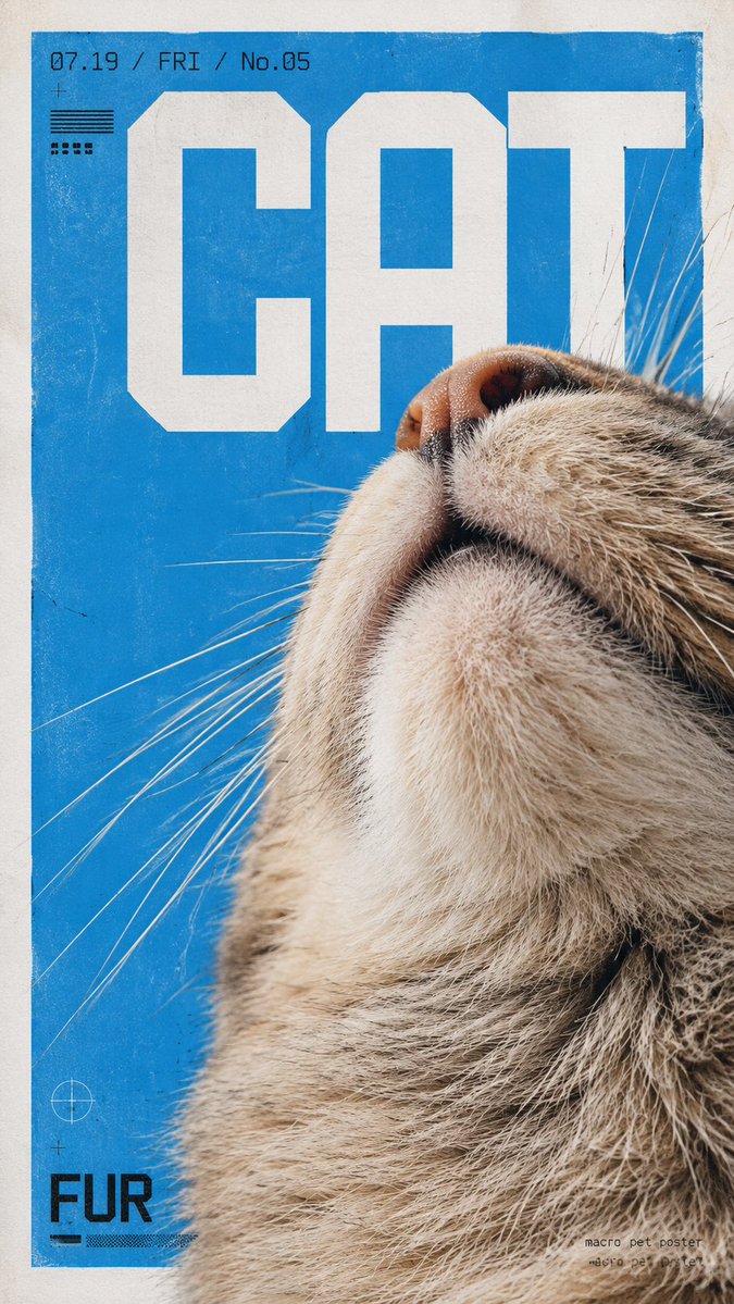 Experimental Macro Poster Design with Riso Texture — AI result, variation 4 of 4