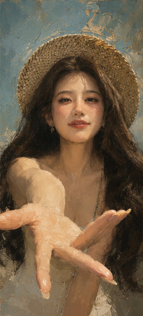 Fashion Oil Portrait From Your Photo — AI result, variation 2 of 3