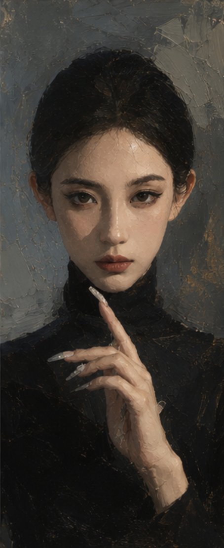 Fashion Oil Portrait From Your Photo — AI result, variation 3 of 3